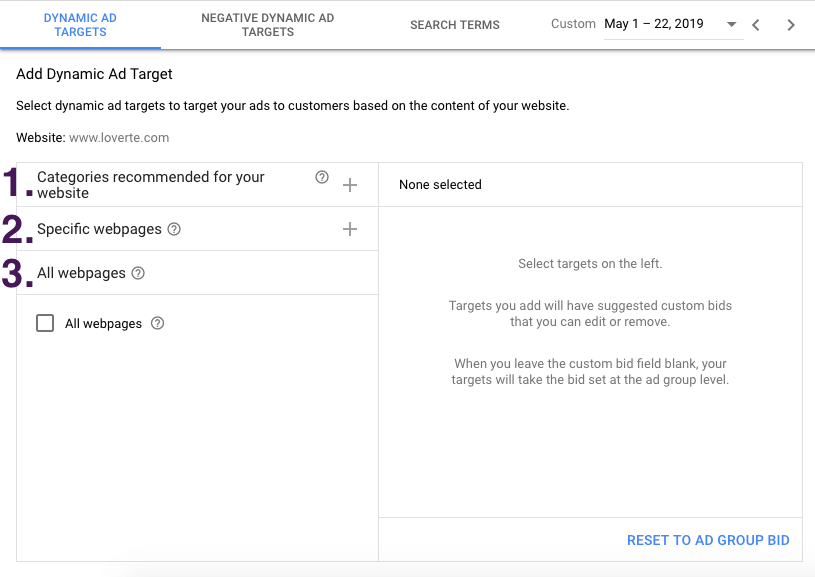 Dynamic Search Ads - Targets - 11