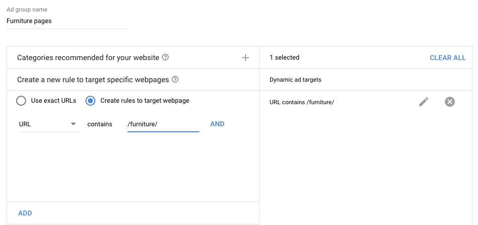 Dynamic Search Ads - Page Set Rules - 16