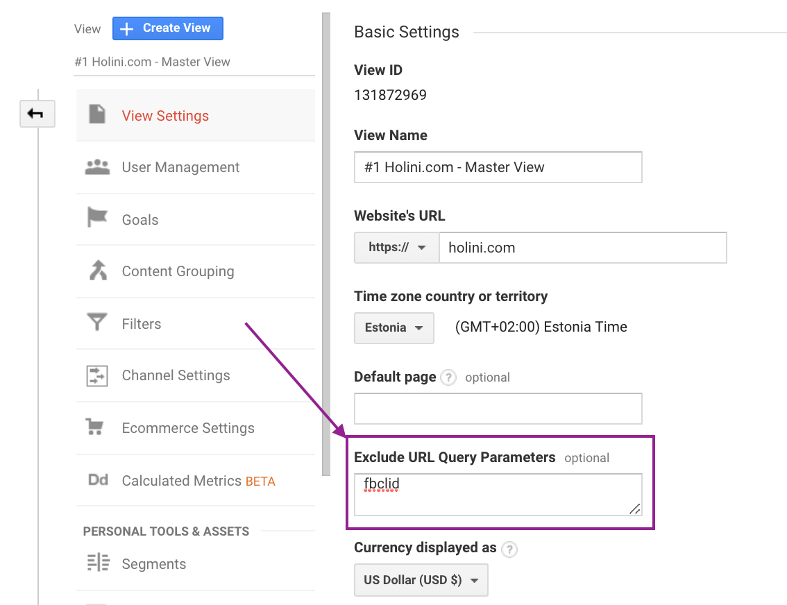 fbclid query parameter