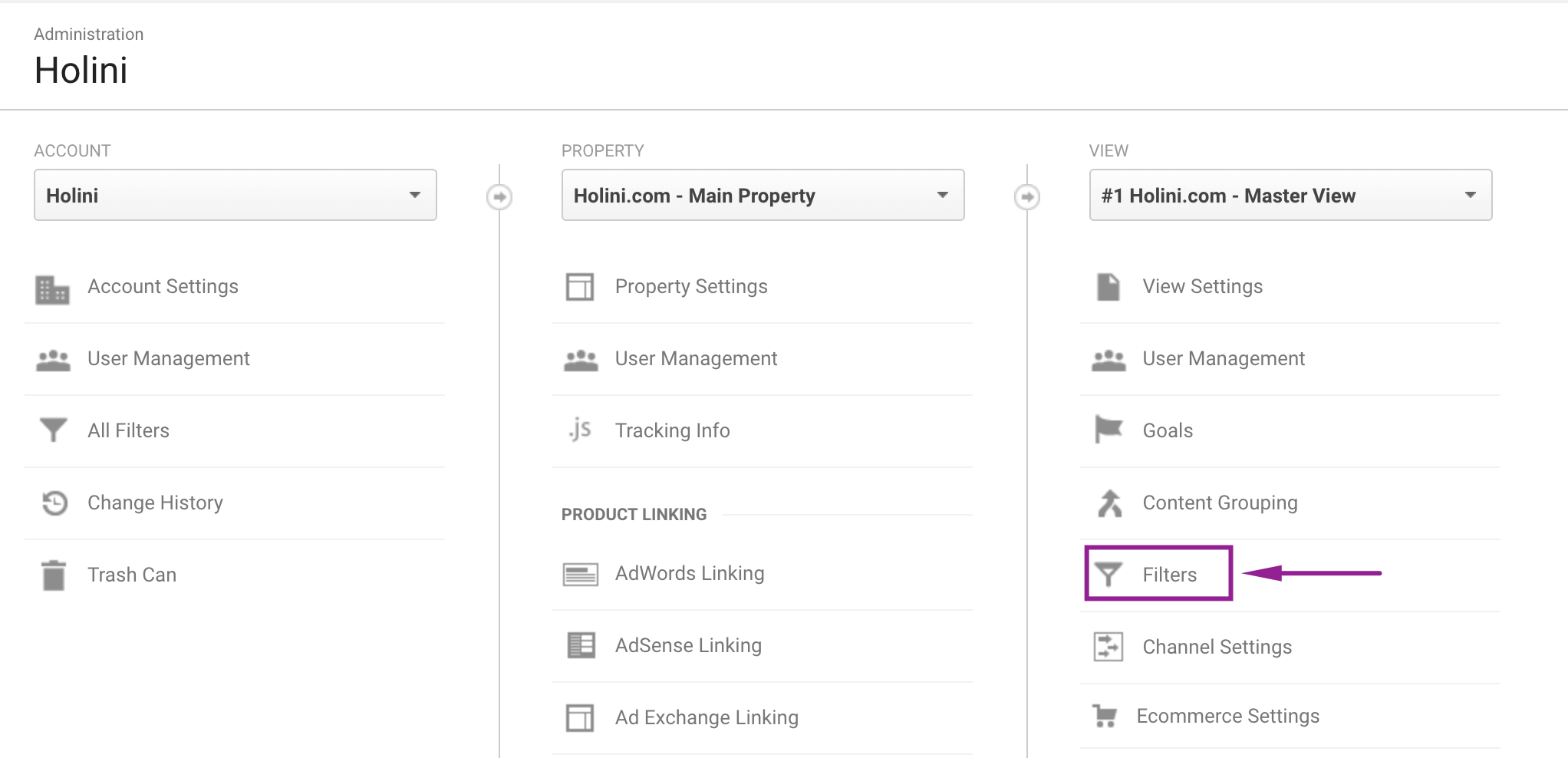 How to Fix m/lm/l.facebook.com in Google Analytics: Step 2: google analytics filters facebook