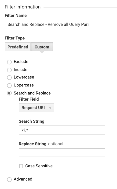 Remove all Query Parameters from Page Paths